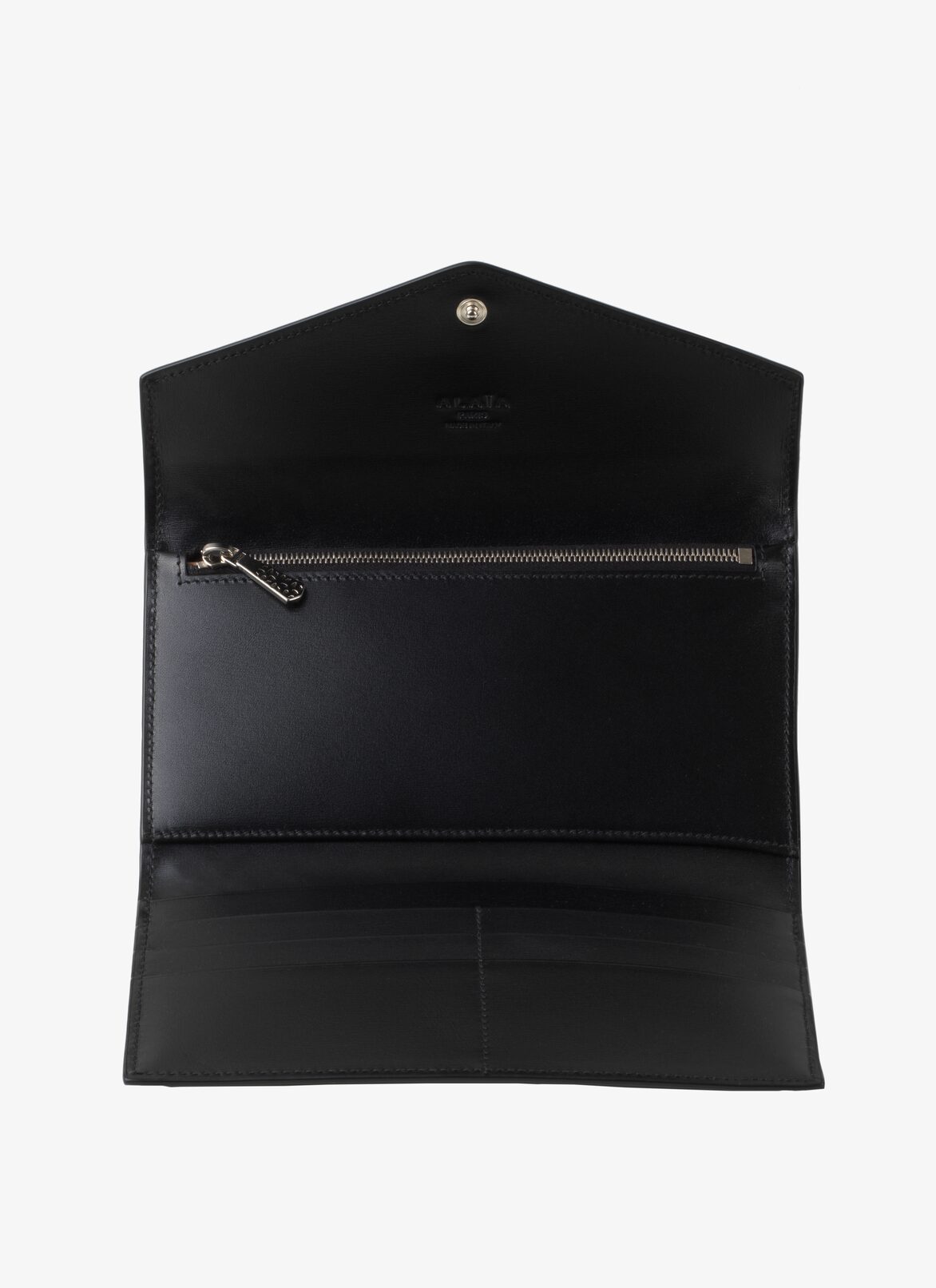 WALLET HOLDER CUIR LUX CLOU ARABESQUE BLACK ALAÏA BLACK  WALLET HOLDER CUIR LUX CLOU ARABESQUE BLACK